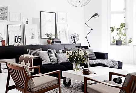 <b> Decorating Ideas: </b> 5 ways to work monochrome at home <b> Decorating Ideas: </b> 5 ways to work monochrome at home